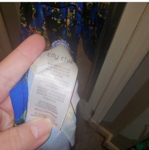 Nwot City chic STAIN GLASS PRINT MAXI DRESS IN PEACOCK - Picture 4 of 4